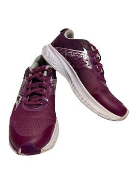 Saucony Ride PWR Running Shoes Plum Youth Size 4